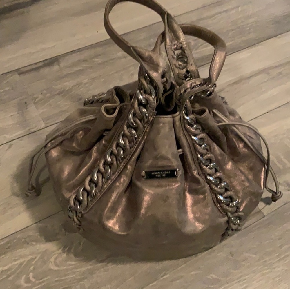 Michael Kors Metallic Chain-Embellished Women's Bag